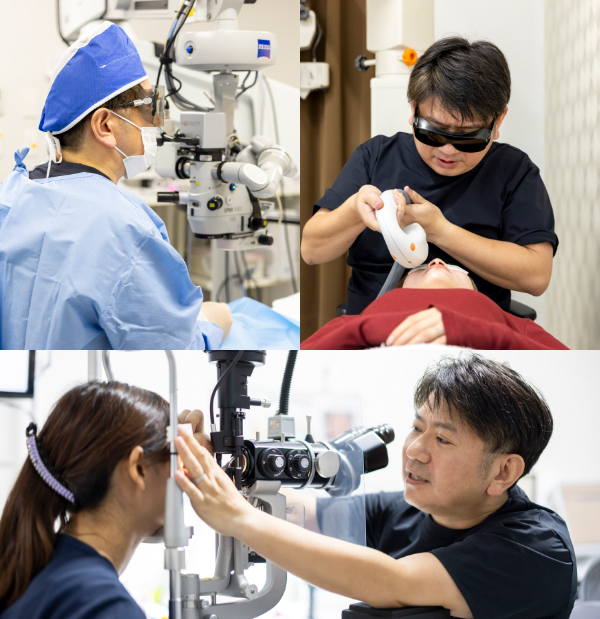 日本眼科学会認定専門医による豊富な実績